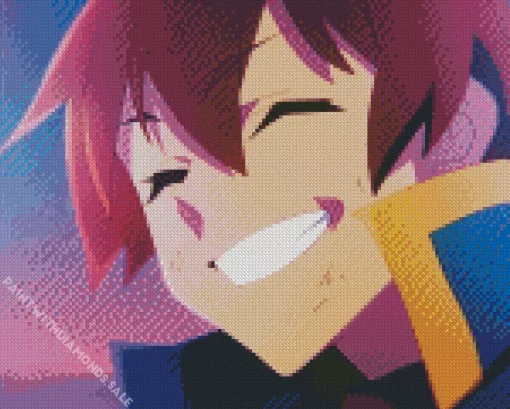 Kazuma Satou Smiling Diamond Painting