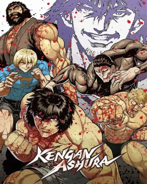 Kengan Ashura Characters Poster Diamond Painting