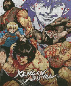 Kengan Ashura Characters Poster Diamond Painting