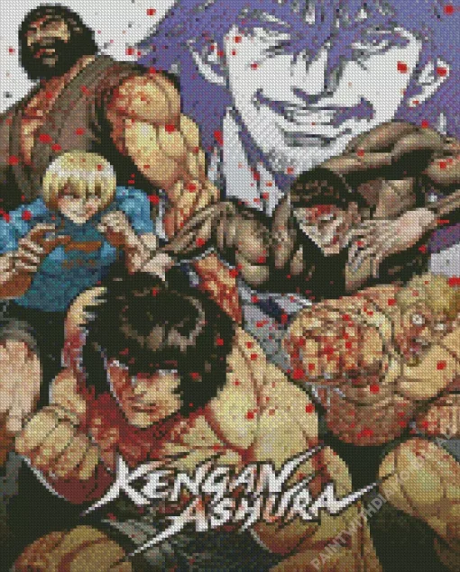 Kengan Ashura Characters Poster Diamond Painting