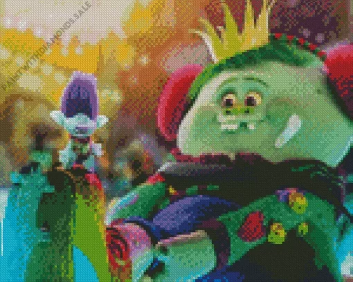 King Gristle In Trolls Holiday Diamond Painting