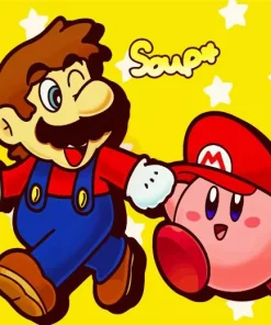 Kirby And Mario Diamond Paints