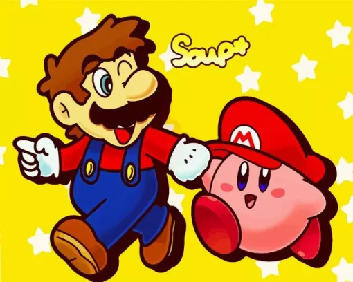 Kirby And Mario Diamond Paints