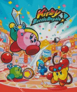 Kirby Battle Royale Game Diamond With Numbers