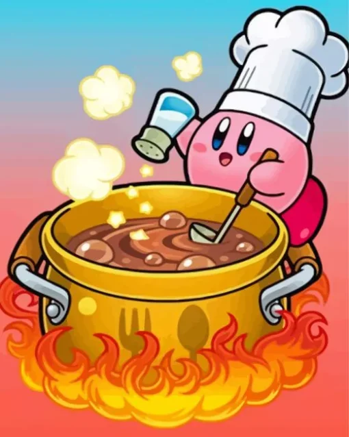 Kirby Cooking Diamond Paints