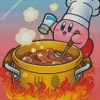 Kirby Cooking Diamond With Numbers