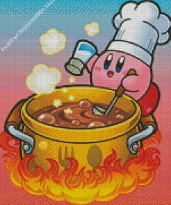 Kirby Cooking Diamond With Numbers