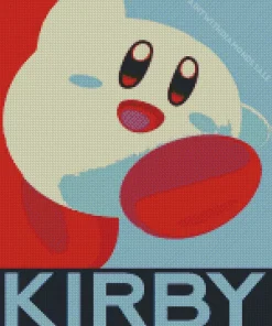 Kirby Illustration Poster Diamond With Numbers