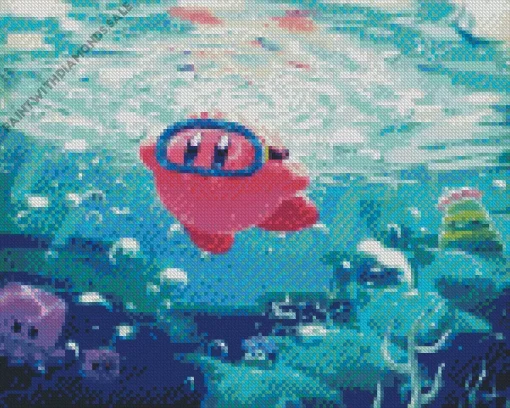 Kirby Underwater Diamond With Numbers