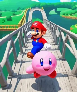 Kirby and mario video game Diamond Paints