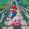 Kirby and mario video game Diamond With Numbers