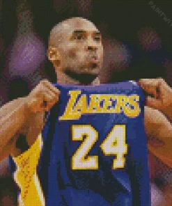 Kobe Bryant With Lakers Diamond Painting