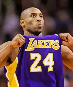 Kobe Bryant With Lakers Diamond Painting