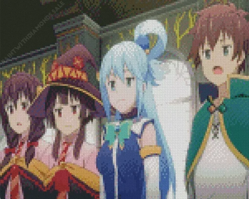 KonoSuba Anime Characters Diamond Painting