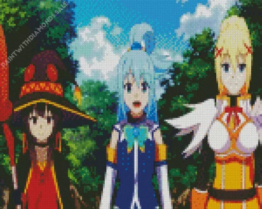 KonoSuba Characters Diamond Painting