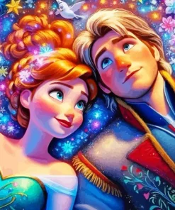 Kristoff And Anna Diamond Painting