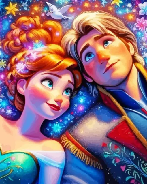 Kristoff And Anna Diamond Painting