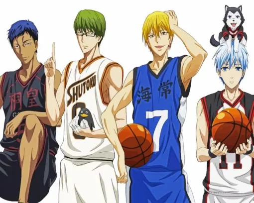 Kurokos Basketball Characters Diamond Painting