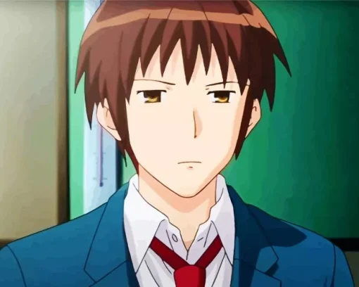 Kyon The Melancholy of Haruhi Suzumiya Art Diamond Painting