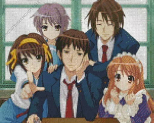 Kyon In The Melancholy Of Haruhi Suzumiya Diamond Painting