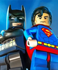 Lego Batman And Superman Diamond By Numbers