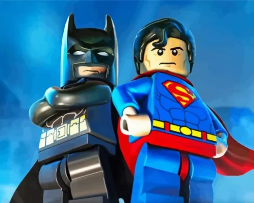 Lego Batman And Superman Diamond By Numbers