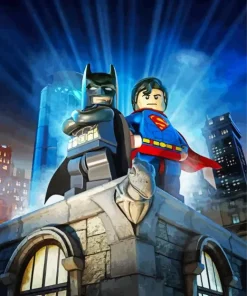 Lego Superman And Batman Diamond By Numbers