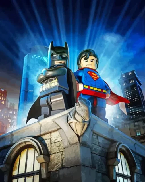 Lego Superman And Batman Diamond By Numbers