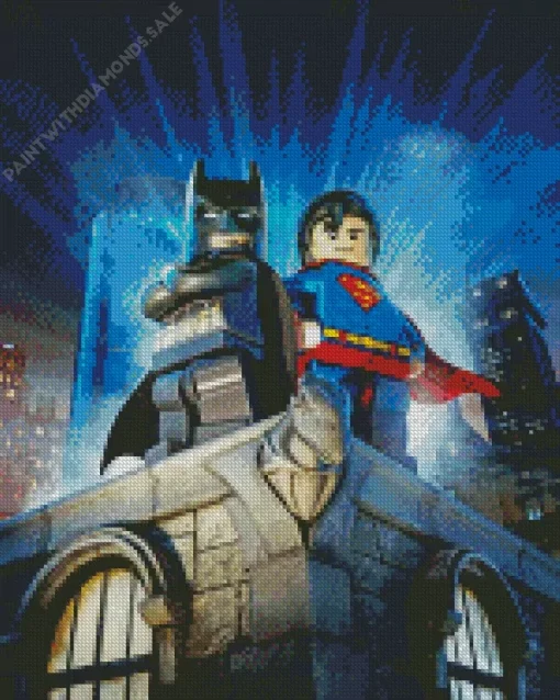 Lego Superman And Batman Diamond Paintings