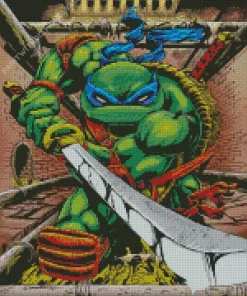 Leonardo Ninja Turtles Diamond With Numbers