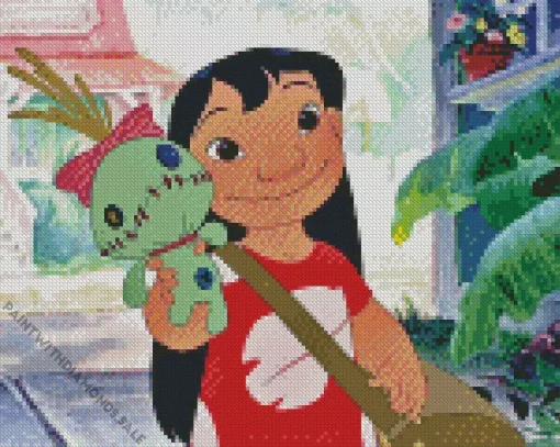 Lilo Pelekai Character Diamond Painting