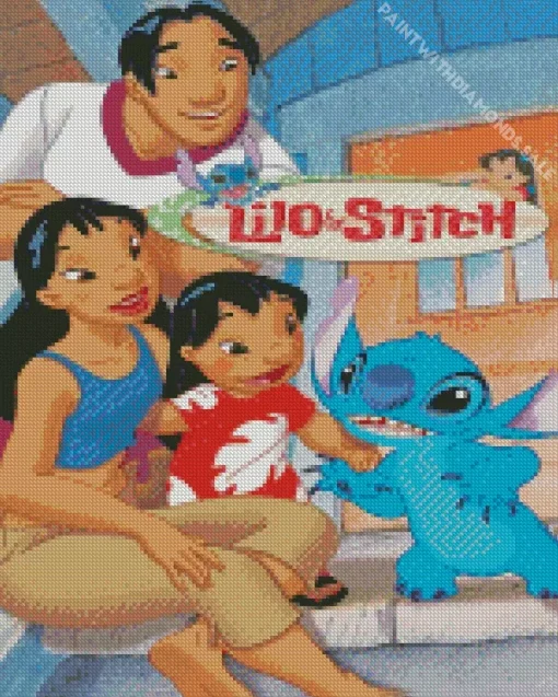 Lilo And Stitch Poster Diamond Painting