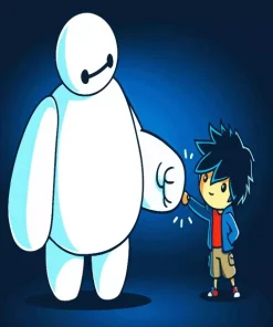 Little Baymax And Hiro Animation Diamond Painting