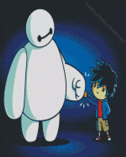 Little Baymax And Hiro Animation Diamond Painting