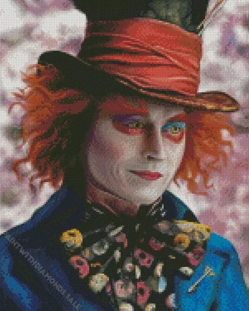 Mad Hatter Character Diamond Painting