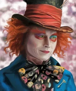 Mad Hatter Character Diamond Painting