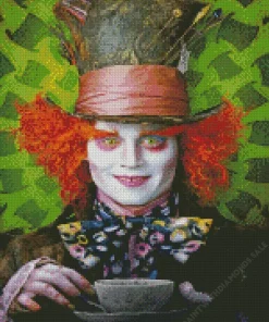 Mad Hatter In Alice In Wonderland Diamond Painting