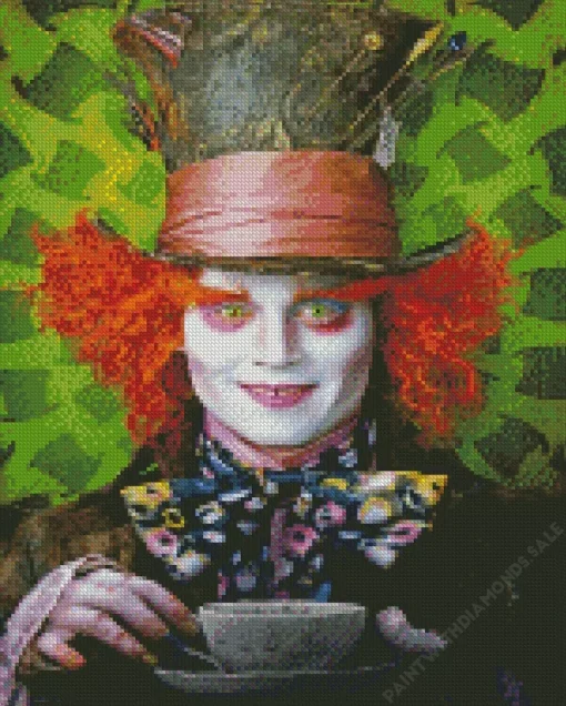 Mad Hatter In Alice In Wonderland Diamond Painting