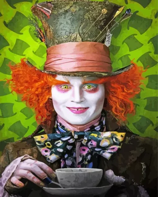 Mad Hatter In Alice In Wonderland Diamond Painting