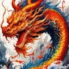 Mad chinese dragon Diamond Paintings