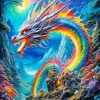 Magical Rainbow Dragon diamond paintings