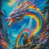 Magical Rainbow Dragon Diamond Paints