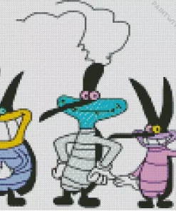 Marky In Oggy And The Cockroaches Diamond Painting