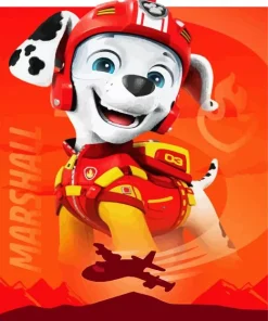 Marshall Paw Patrol Puppy Diamond By Numbers