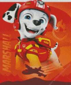 Marshall Paw Patrol Puppy Diamond Paintings