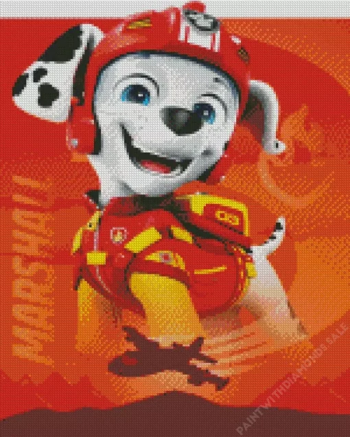 Marshall Paw Patrol Puppy Diamond Paintings