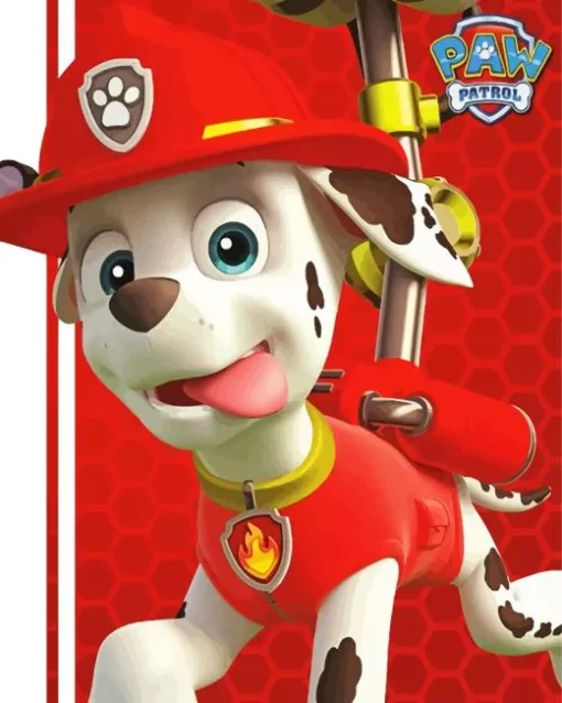 Marshall paw patrol Diamond By Numbers