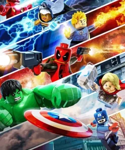 Marvel Lego Heroes Diamond By Numbers