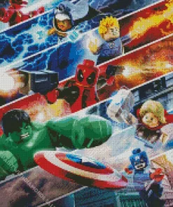 Marvel Lego Heroes Diamond Paintings