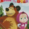 Masha And The Bear Poster Diamond Painting